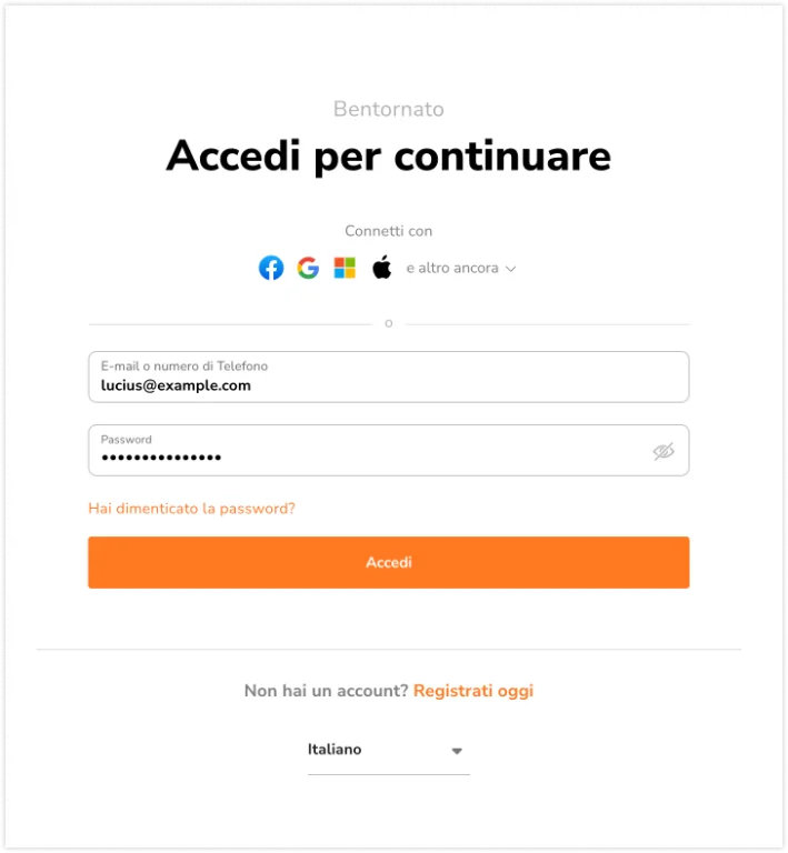 Web login